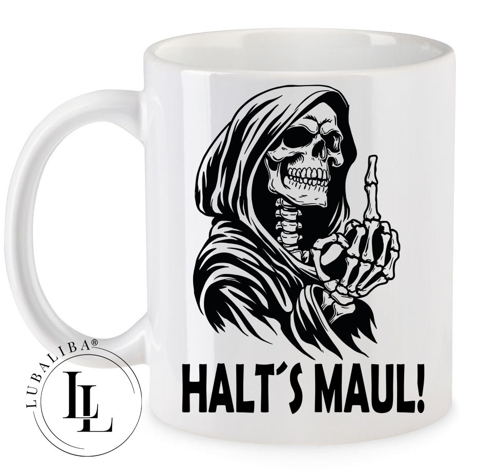 Tasse " SKULL " HALT´S MAUL ArtNr.: HGR